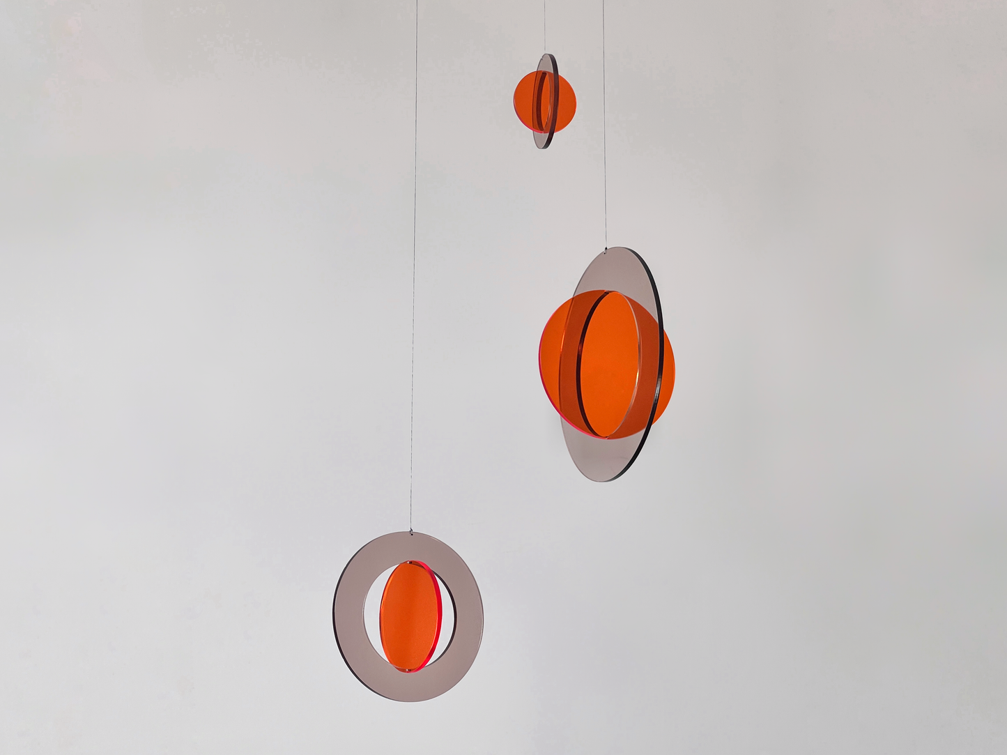 Modern Hanging Mobile Art - Kinetic Mobile Sculpture - Plexiglass Mid Century Modern Decor - Transparent Colorful Scandi Mobile
SOL is a handcrafted modern hanging mobile made from high-quality tinted transparent plexiglass acrylic. This colorful kinetic sculpture is designed to bring movement, light, and colour into any space. Inspired by mid century modern decor, abstract art, and geometric balance, this mobile is perfect for contemporary interiors.
This listing includes three distinct colorways:
• Sun