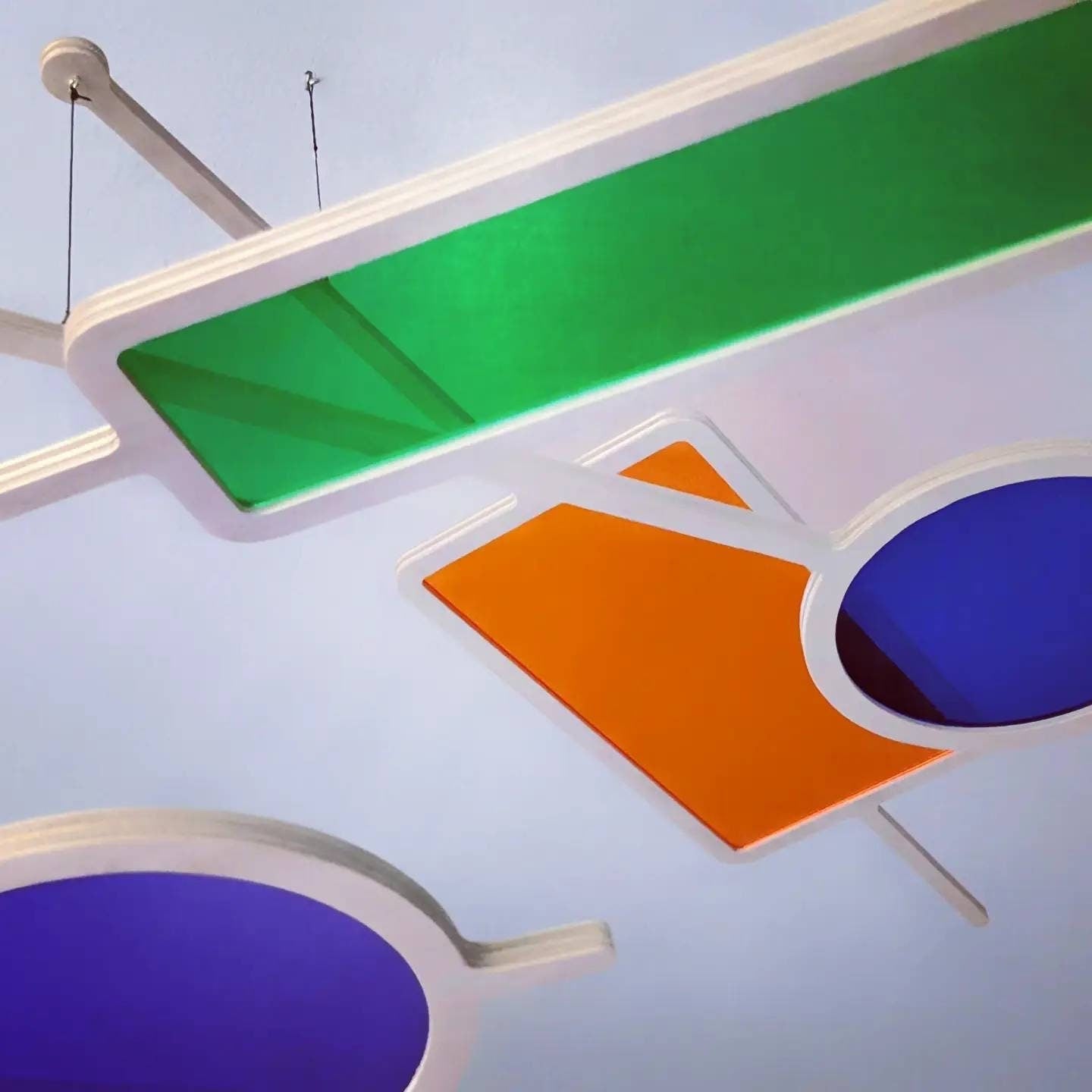 RAINBOW FUNK MOBILE - The Illuminist - Mobiles Kinetic Mobile Kinetic Art Kinetic Sculpture Crib Mobile Baby Mobile Nursery Mobile Mobile Art Mid Century Art Mid Century modern Calder mobile mobiles for adults furniture and decor Hanging Art Mobile Art spinning mobile Modern Art Contemporary Art Hanging mobile Calder-inspired