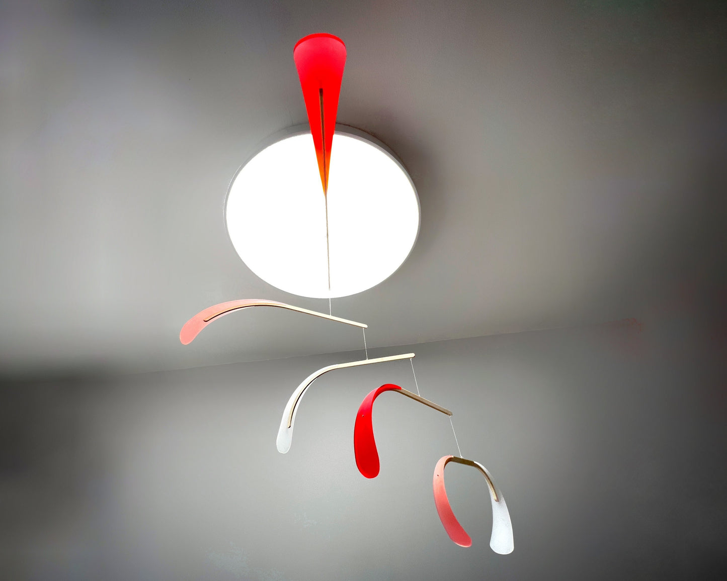 Bloom Mobile - The Illuminist - Mobiles Kinetic Mobile Kinetic Art Kinetic Sculpture Crib Mobile Baby Mobile Nursery Mobile Mobile Art Mid Century Art Mid Century modern Calder mobile mobiles for adults furniture and decor Hanging Art Mobile Art spinning mobile Modern Art Contemporary Art Hanging mobile Calder-inspired