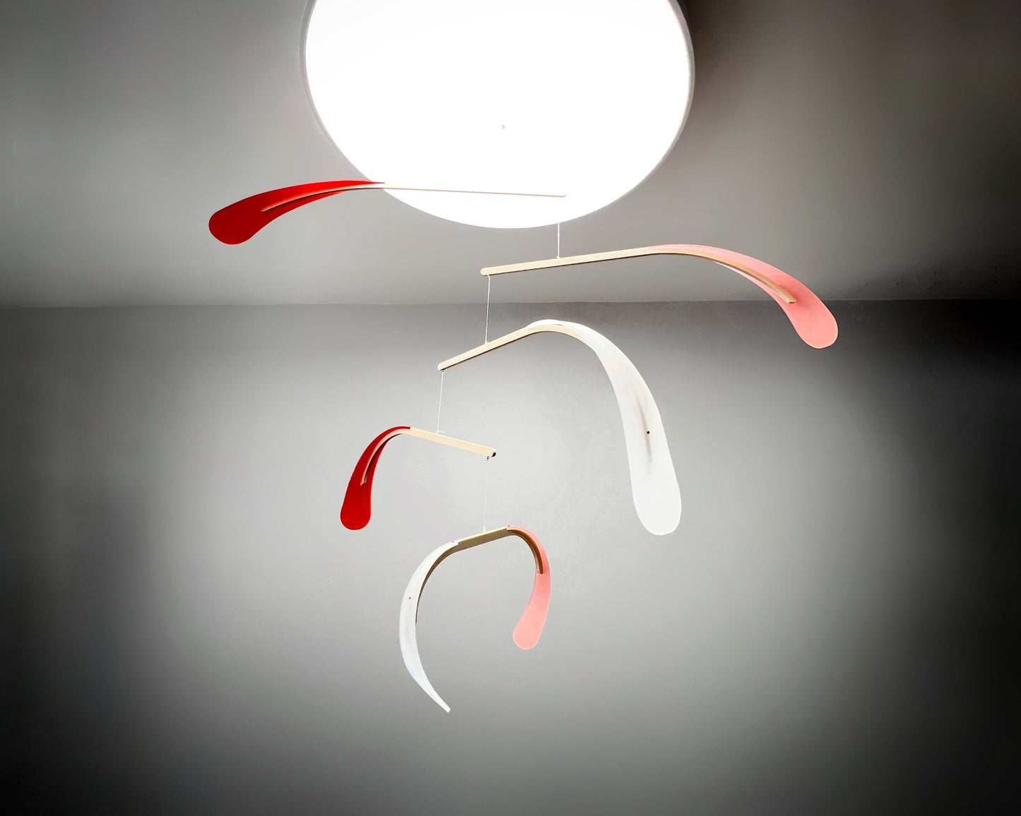 Bloom Mobile - The Illuminist - Mobiles Kinetic Mobile Kinetic Art Kinetic Sculpture Crib Mobile Baby Mobile Nursery Mobile Mobile Art Mid Century Art Mid Century modern Calder mobile mobiles for adults furniture and decor Hanging Art Mobile Art spinning mobile Modern Art Contemporary Art Hanging mobile Calder-inspired