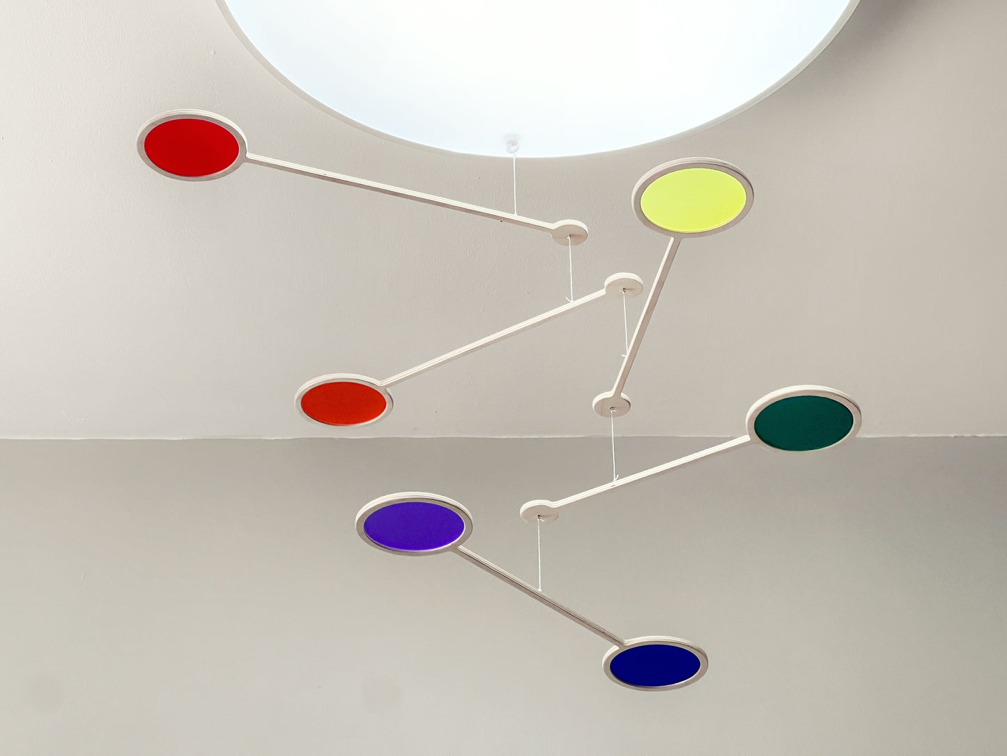 Orbit Mobile - The Illuminist - Mobiles Kinetic Mobile Kinetic Art Kinetic Sculpture Crib Mobile Baby Mobile Nursery Mobile Mobile Art Mid Century Art Mid Century modern Calder mobile mobiles for adults furniture and decor Hanging Art Mobile Art spinning mobile Modern Art Contemporary Art Hanging mobile Calder-inspired