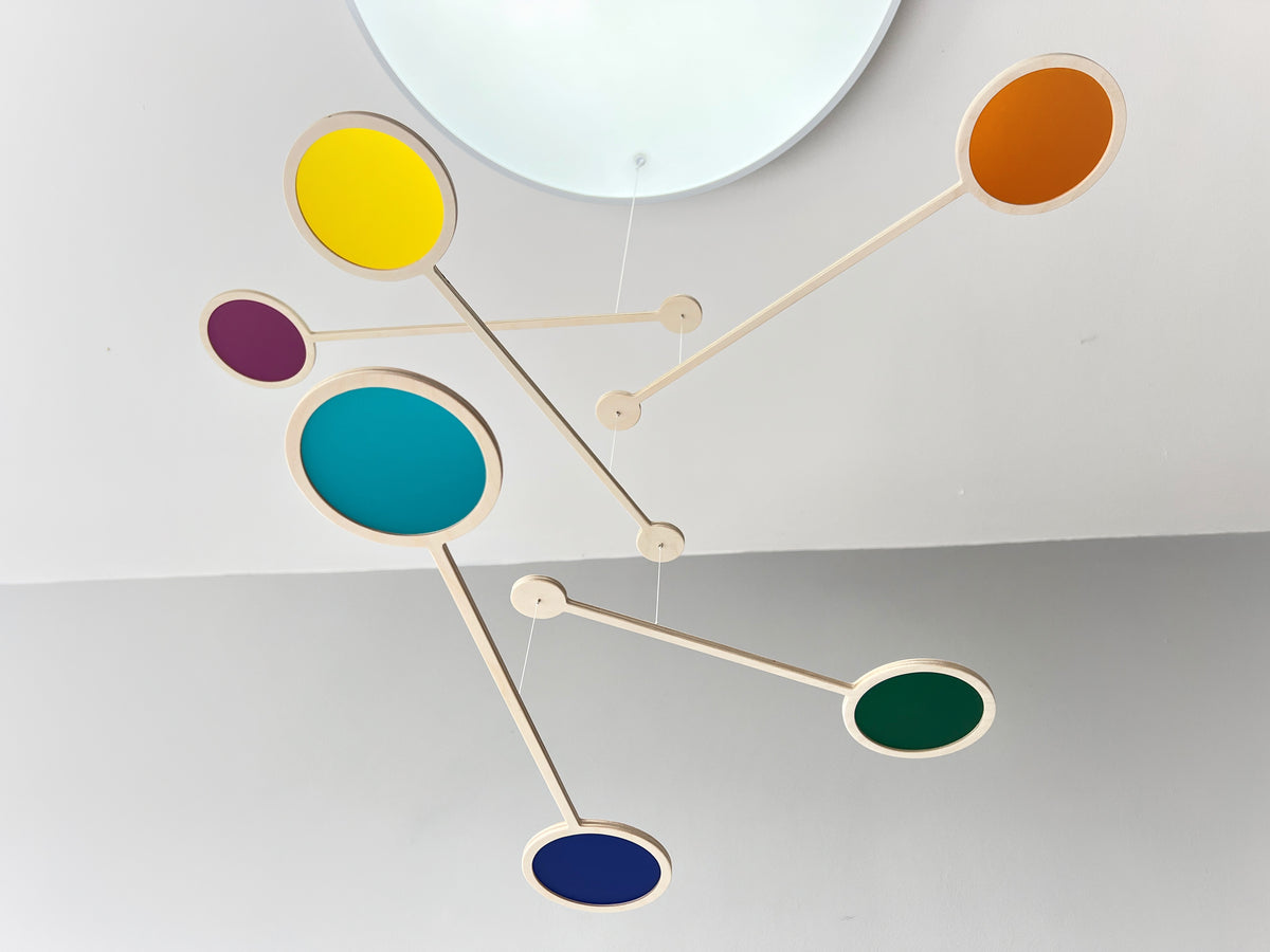 Acrylic Kinetic Mobile Sculpture. Adult & Baby Nursery Hanging Mobile ...