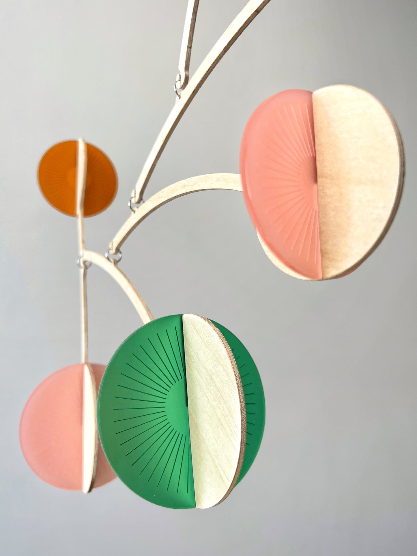 Blush mobile, Pink mobile, Green Mobile, Orange Mobile,wooden mobile, handmade mobile. Calder mobile, mobile and Baby mobile. Moon Mobile, vintage mobile and kinetic mobile. Abstract Art, Hanging Mobile and Kinetic Mobile. Modern Mobile. Mid Century Modern and Hanging Sculpture, retro mobile