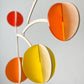 red mobile, orange mobile, yellow mobile. Calder mobile, mobile and Baby mobile. Moon Mobile, vintage mobile and kinetic mobile. Abstract Art, Hanging Mobile and Kinetic Mobile. Modern Mobile. Mid Century Modern and Hanging Sculpture, retro mobile
