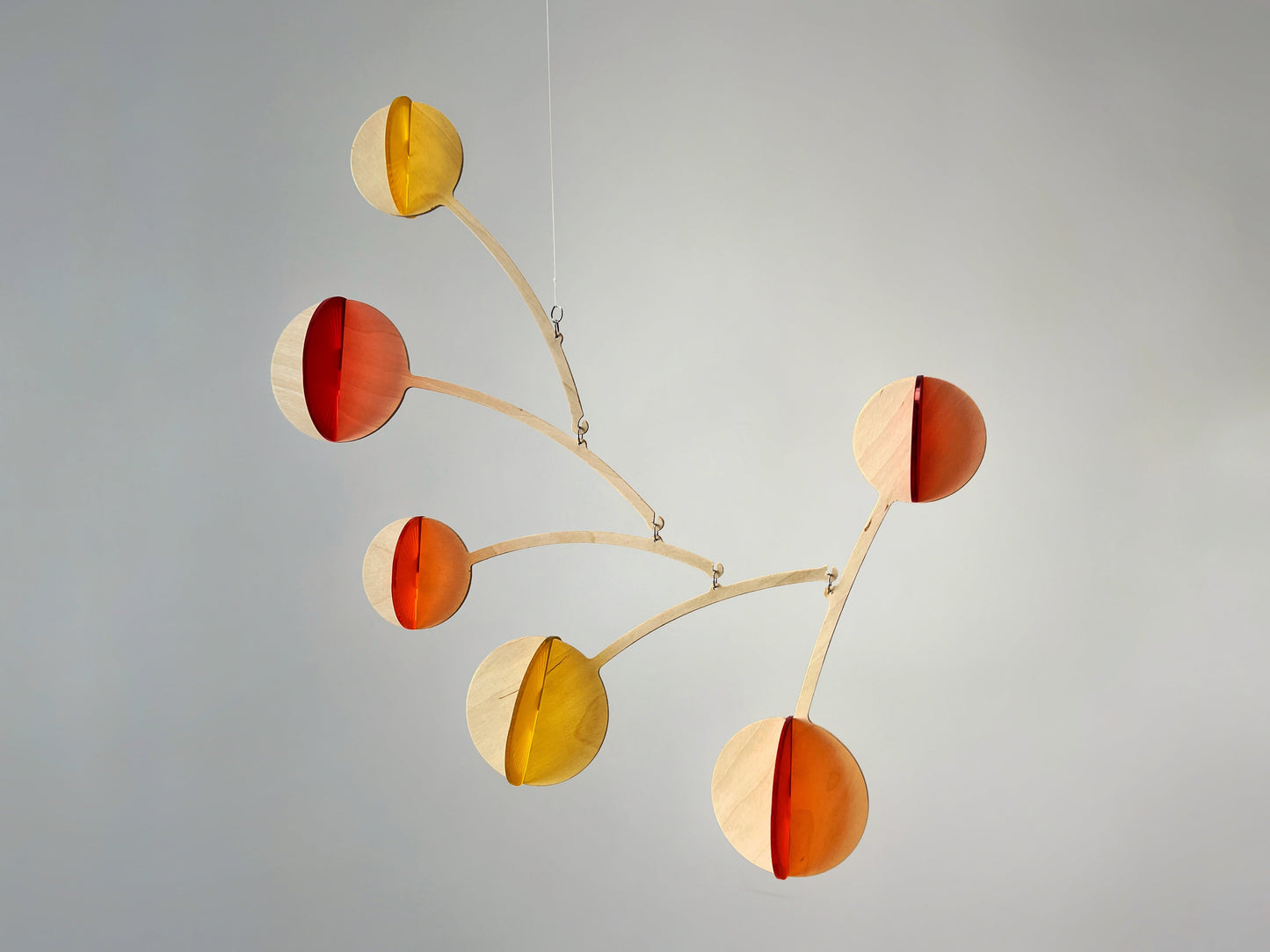 red mobile, orange mobile, yellow mobile. Calder mobile, mobile and Baby mobile. Moon Mobile, vintage mobile and kinetic mobile. Abstract Art, Hanging Mobile and Kinetic Mobile. Modern Mobile. Mid Century Modern and Hanging Sculpture, retro mobile