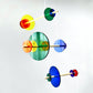 The Illuminist - Mobiles Kinetic Mobile Kinetic Art Kinetic Sculpture Crib Mobile Baby Mobile Nursery Mobile Mobile Art Mid Century Art Mid Century modern Calder mobile mobiles for adults furniture and decor Hanging Art Mobile Art spinning mobile Modern Art Contemporary Art Hanging mobile Calder-inspired Eclipse mobile