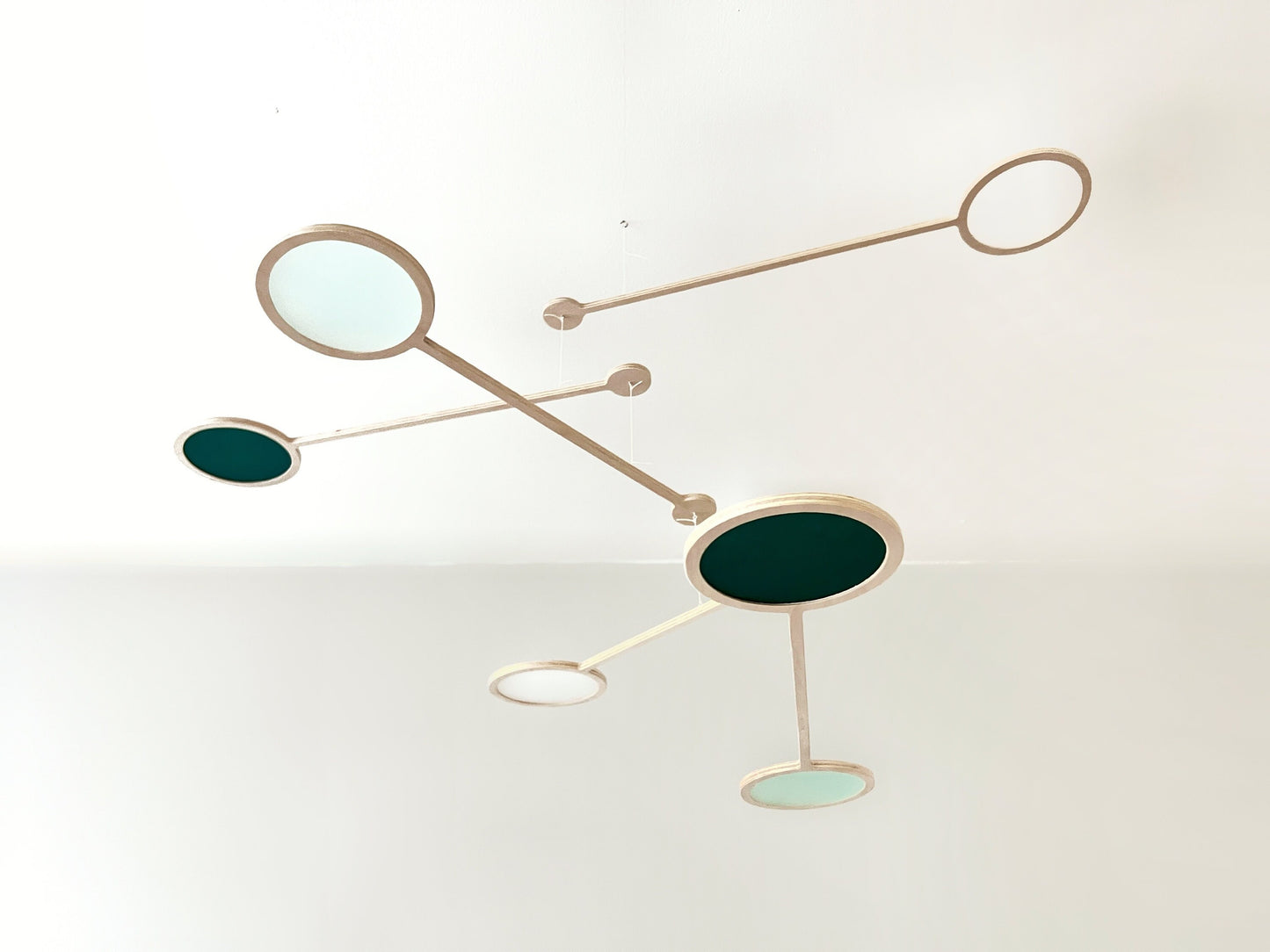 ORBIT MOBILE - Frosted Pick your own Colours - Mobiles Kinetic Mobile Kinetic Art  Kinetic Sculpture Crib Mobile Baby Mobile Nursery Mobile Mobile Art Mid Century Art  Mid Century modern Calder mobile mobiles for adults furniture and decor Hanging Art Mobile Art spinning mobile Modern Art Contemporary Art  Hanging mobile Calder-inspired