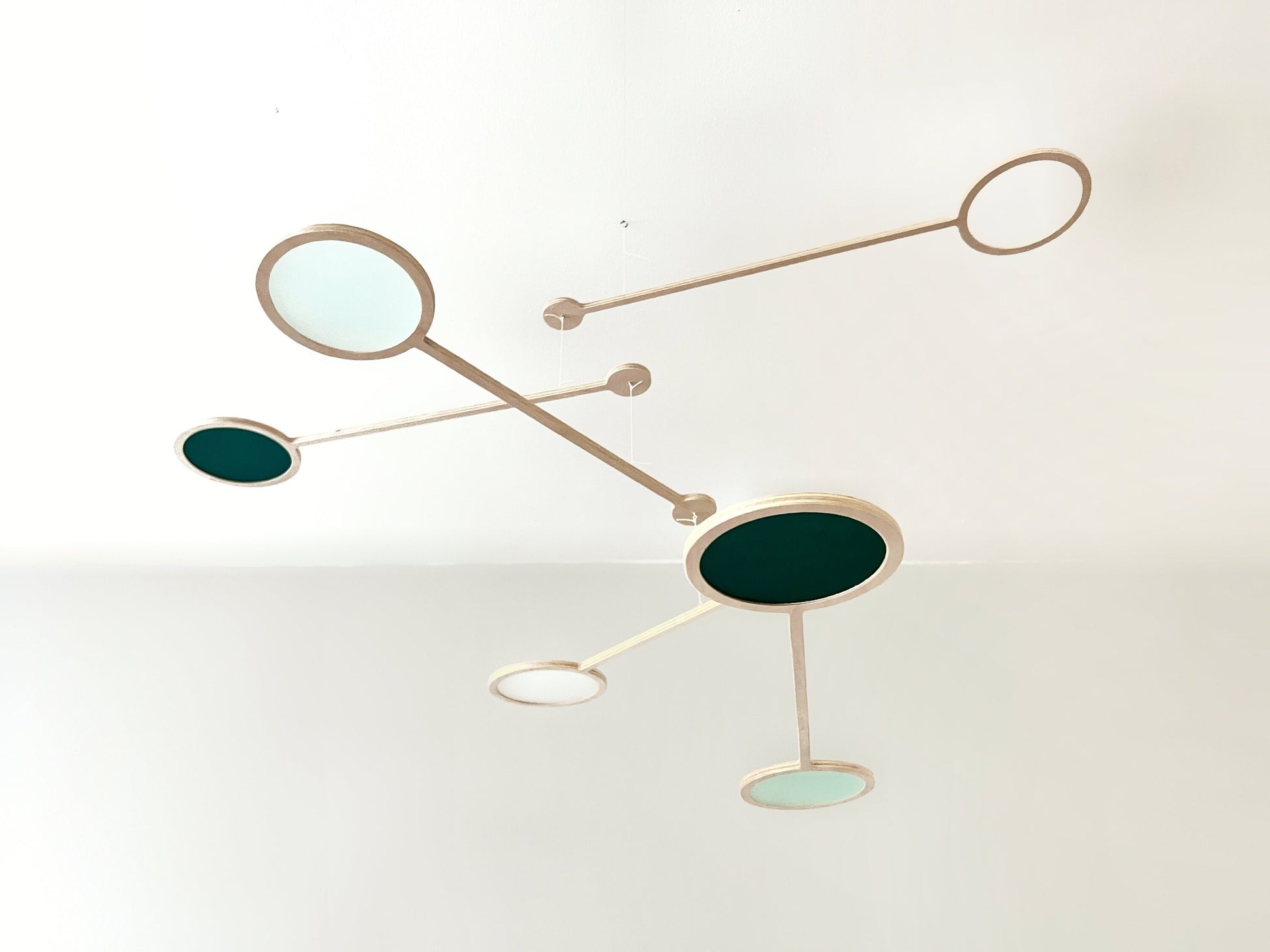 ORBIT MOBILE - Frosted Pick your own Colours - Mobiles Kinetic Mobile Kinetic Art  Kinetic Sculpture Crib Mobile Baby Mobile Nursery Mobile Mobile Art Mid Century Art  Mid Century modern Calder mobile mobiles for adults furniture and decor Hanging Art Mobile Art spinning mobile Modern Art Contemporary Art  Hanging mobile Calder-inspired