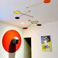 Orbit Mobile - The Illuminist - Mobiles Kinetic Mobile Kinetic Art  Kinetic Sculpture Crib Mobile Baby Mobile Nursery Mobile Mobile Art Mid Century Art  Mid Century modern Calder mobile mobiles for adults furniture and decor Hanging Art Mobile Art spinning mobile Modern Art Contemporary Art  Hanging mobile Calder-inspired