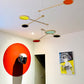 Orbit Mobile - The Illuminist - Mobiles Kinetic Mobile Kinetic Art  Kinetic Sculpture Crib Mobile Baby Mobile Nursery Mobile Mobile Art Mid Century Art  Mid Century modern Calder mobile mobiles for adults furniture and decor Hanging Art Mobile Art spinning mobile Modern Art Contemporary Art  Hanging mobile Calder-inspired