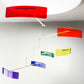 RAINBOW ARC MOBILE - - The Illuminist - Mobiles Kinetic Mobile Kinetic Art  Kinetic Sculpture Crib Mobile Baby Mobile Nursery Mobile Mobile Art Mid Century Art  Mid Century modern Calder mobile mobiles for adults furniture and decor Hanging Art Mobile Art spinning mobile Modern Art Contemporary Art  Hanging mobile Calder-inspired