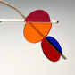 Prism Hanging Kinetic Mobile - Mid Century Calder style acrylic mobile. rainbow mobile for adults and baby mobile, nursery mobile