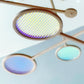Reeded Dichroic Kinetic Iridescent Mobile,  Orbit Mobile - The Illuminist - Mobiles Kinetic Mobile Kinetic Art  Kinetic Sculpture Crib Mobile Baby Mobile Nursery Mobile Mobile Art Mid Century Art  Mid Century modern Calder mobile mobiles for adults furniture and decor Hanging Art Mobile Art spinning mobile Modern Art Contemporary Art  Hanging mobile Calder-inspired