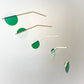 Prism Hanging Kinetic Mobile - Mid Century Calder style acrylic mobile. blue mobile for adults and baby mobile, nursery mobile