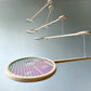 Reeded Dichroic Kinetic Iridescent Mobile,  Orbit Mobile - The Illuminist - Mobiles Kinetic Mobile Kinetic Art  Kinetic Sculpture Crib Mobile Baby Mobile Nursery Mobile Mobile Art Mid Century Art  Mid Century modern Calder mobile mobiles for adults furniture and decor Hanging Art Mobile Art spinning mobile Modern Art Contemporary Art  Hanging mobile Calder-inspired