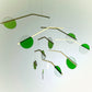 Prism Hanging Kinetic Mobile - Mid Century Calder style acrylic mobile. blue mobile for adults and baby mobile, nursery mobile