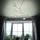 Reeded Dichroic Kinetic Iridescent Mobile,  Orbit Mobile - The Illuminist - Mobiles Kinetic Mobile Kinetic Art  Kinetic Sculpture Crib Mobile Baby Mobile Nursery Mobile Mobile Art Mid Century Art  Mid Century modern Calder mobile mobiles for adults furniture and decor Hanging Art Mobile Art spinning mobile Modern Art Contemporary Art  Hanging mobile Calder-inspired