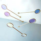 Reeded Dichroic Kinetic Iridescent Mobile,  Orbit Mobile - The Illuminist - Mobiles Kinetic Mobile Kinetic Art  Kinetic Sculpture Crib Mobile Baby Mobile Nursery Mobile Mobile Art Mid Century Art  Mid Century modern Calder mobile mobiles for adults furniture and decor Hanging Art Mobile Art spinning mobile Modern Art Contemporary Art  Hanging mobile Calder-inspired