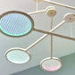 Reeded Dichroic Kinetic Iridescent Mobile,  Orbit Mobile - The Illuminist - Mobiles Kinetic Mobile Kinetic Art  Kinetic Sculpture Crib Mobile Baby Mobile Nursery Mobile Mobile Art Mid Century Art  Mid Century modern Calder mobile mobiles for adults furniture and decor Hanging Art Mobile Art spinning mobile Modern Art Contemporary Art  Hanging mobile Calder-inspired