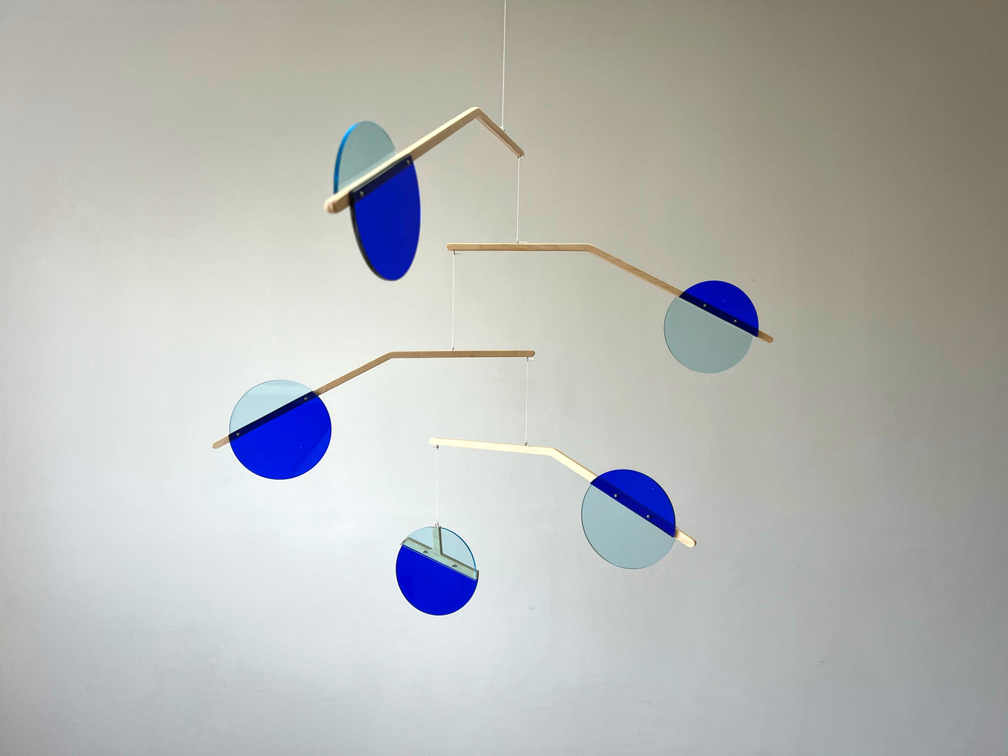 Prism Hanging Kinetic Mobile - Mobiles Kinetic Mobile Kinetic Art  Kinetic Sculpture Crib Mobile Baby Mobile Nursery Mobile Mobile Art Mid Century Art  Mid Century modern Calder mobile mobiles for adults furniture and decor