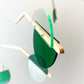 Prism Hanging Kinetic Mobile - Mid Century Calder style acrylic mobile. blue mobile for adults and baby mobile, nursery mobile