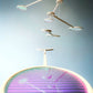 Reeded Dichroic Kinetic Iridescent Mobile,  Orbit Mobile - The Illuminist - Mobiles Kinetic Mobile Kinetic Art  Kinetic Sculpture Crib Mobile Baby Mobile Nursery Mobile Mobile Art Mid Century Art  Mid Century modern Calder mobile mobiles for adults furniture and decor Hanging Art Mobile Art spinning mobile Modern Art Contemporary Art  Hanging mobile Calder-inspired